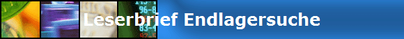 Leserbrief Endlagersuche